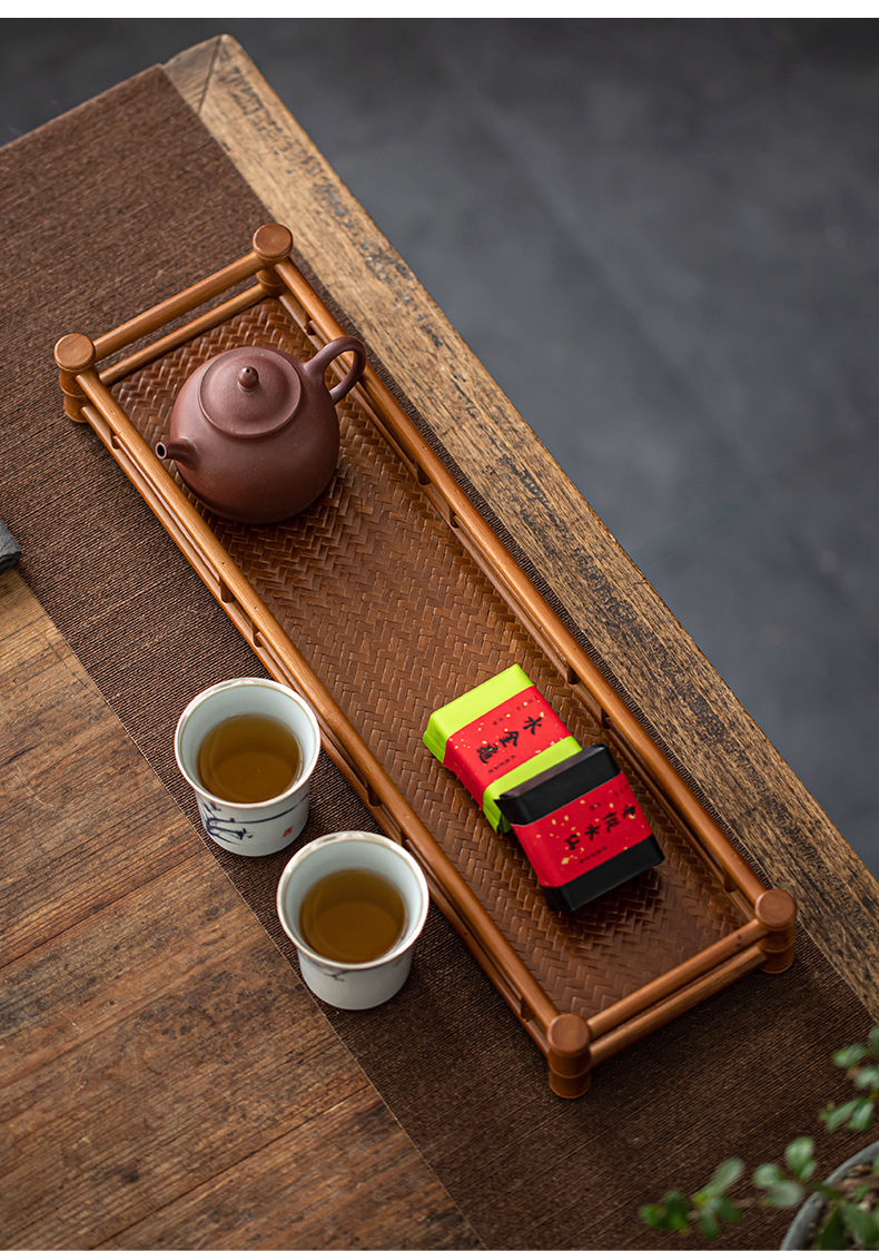 Miniaturbild: Vintage Bamboo Tea Tray, Chinese Tea Set Wholesale