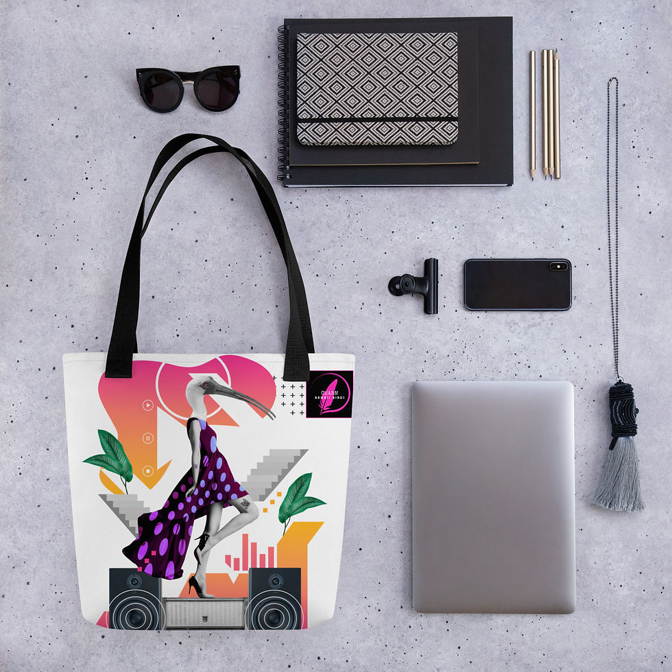 Thumbnail: Bird Lady Birds Tote bag