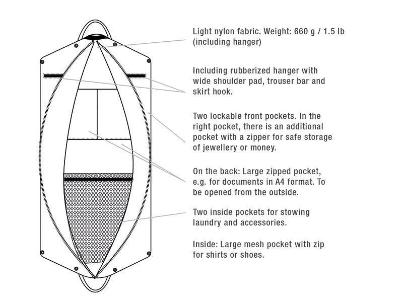 Miniatura: JuCad garment bag