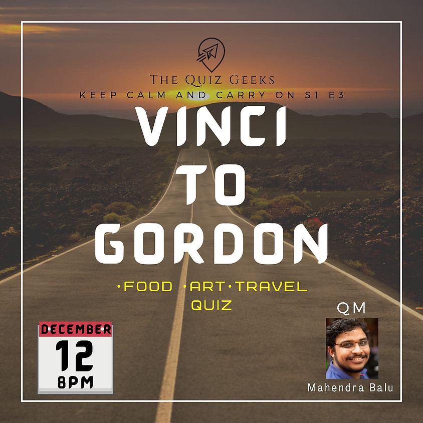 Vinci to Gordon - The Food Art and Travel Quiz