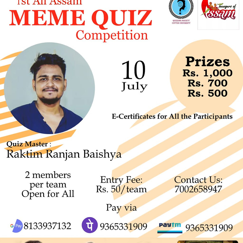 Meme Quiz | By Raktim Ranjan Baishya