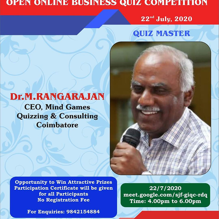 Master Mind 2020 | Business Quiz | By M Rangarajan