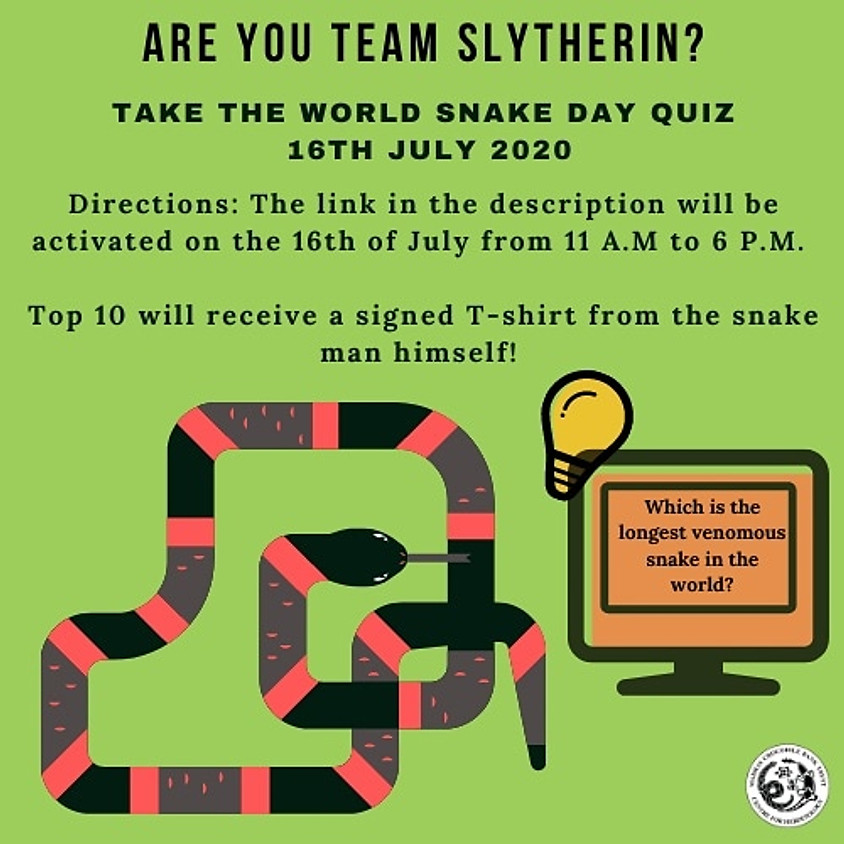 World Snake Day Quiz | By Corcodile Bank