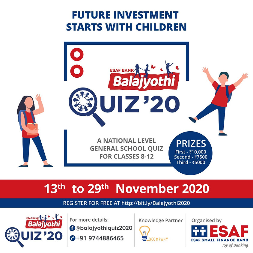 ESAF Bank Balajyothi Quiz 2020