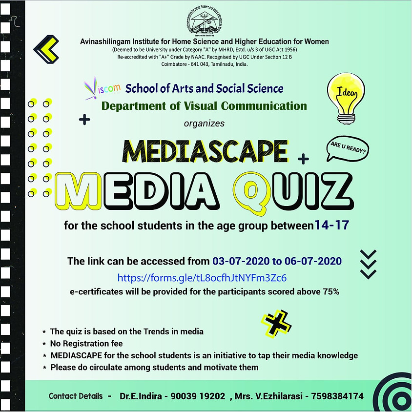 Media Quiz by Media Space | For school students aged 14-17