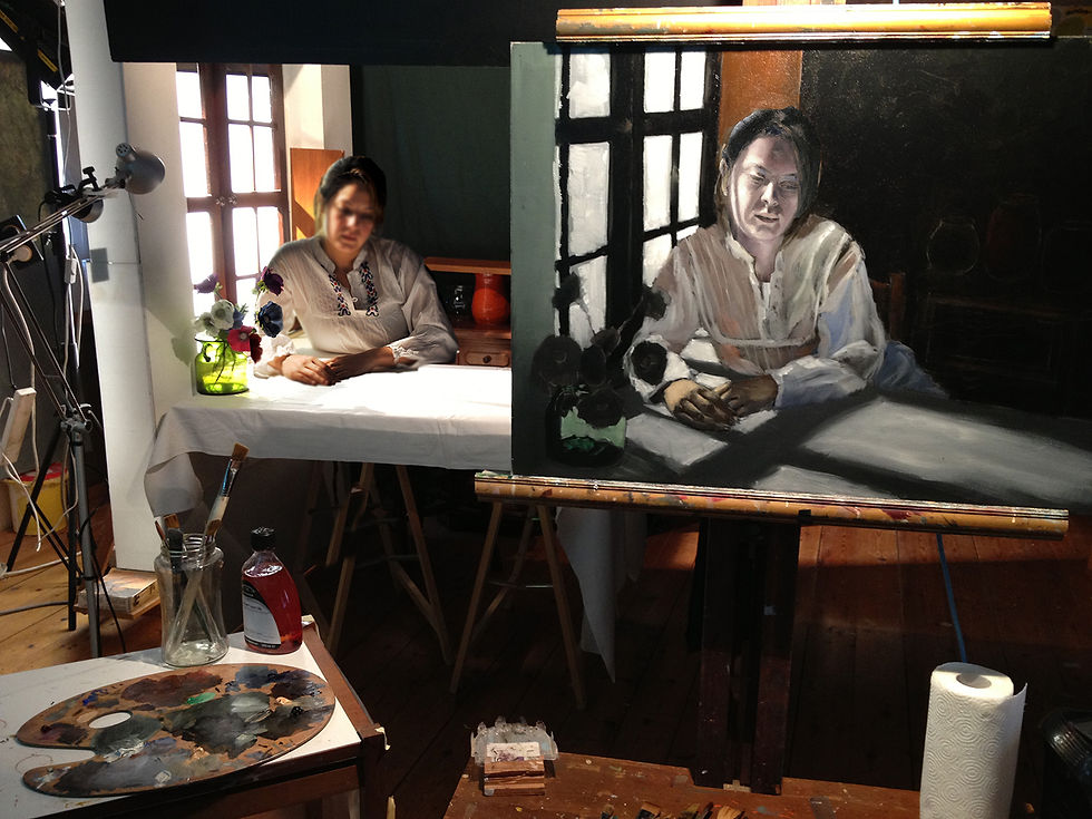 Thumbnail: Winter Sun being painted