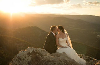 Wedding celebration in Boulder, Colorado near Bradley Boulder Inn