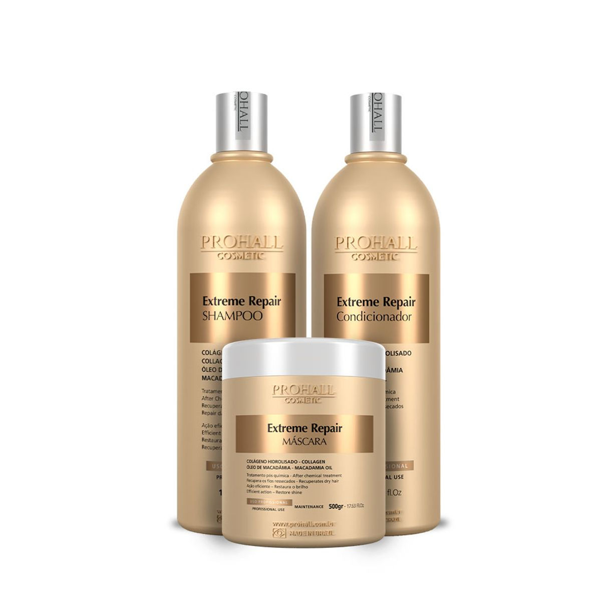 Kit Profissional Ultra Nutritivo Extreme Repair - Prohall