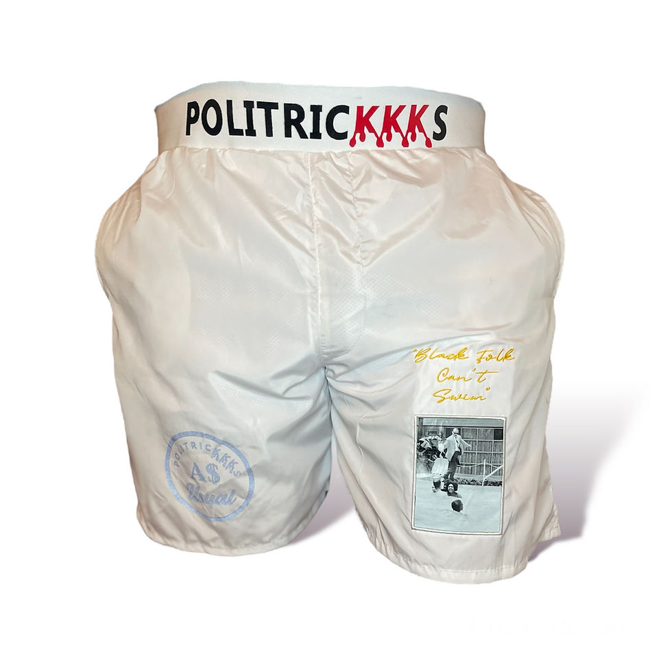 Thumbnail: “Black Folks Can't Swim” Swimming Trunks 