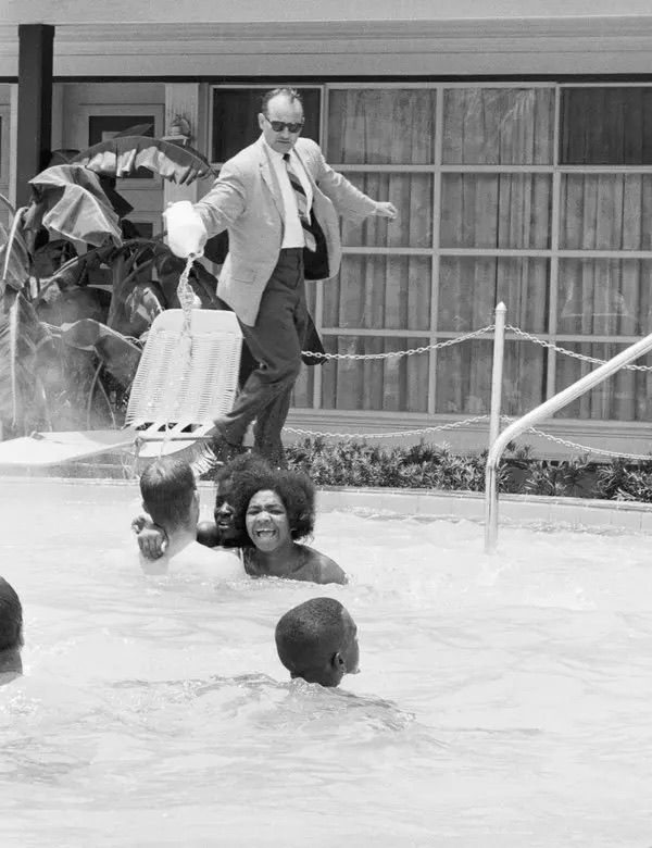 Thumbnail: “Black Folks Can't Swim” Swimming Trunks 