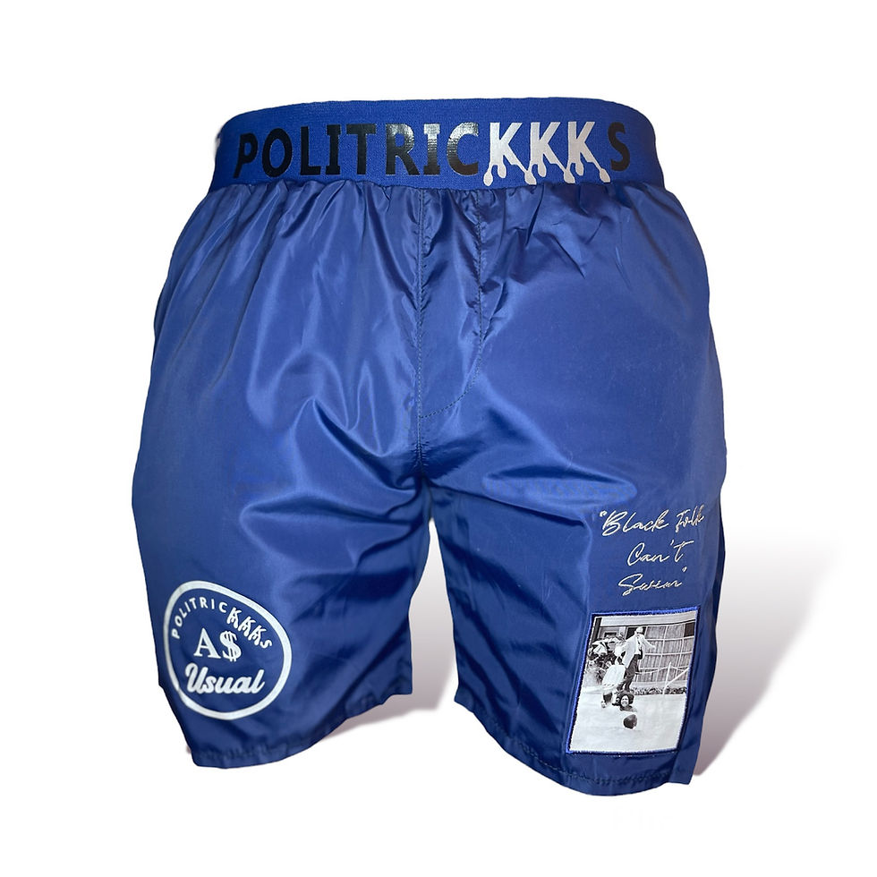 Thumbnail: “Black Folks Can't Swim” Swimming Trunks 