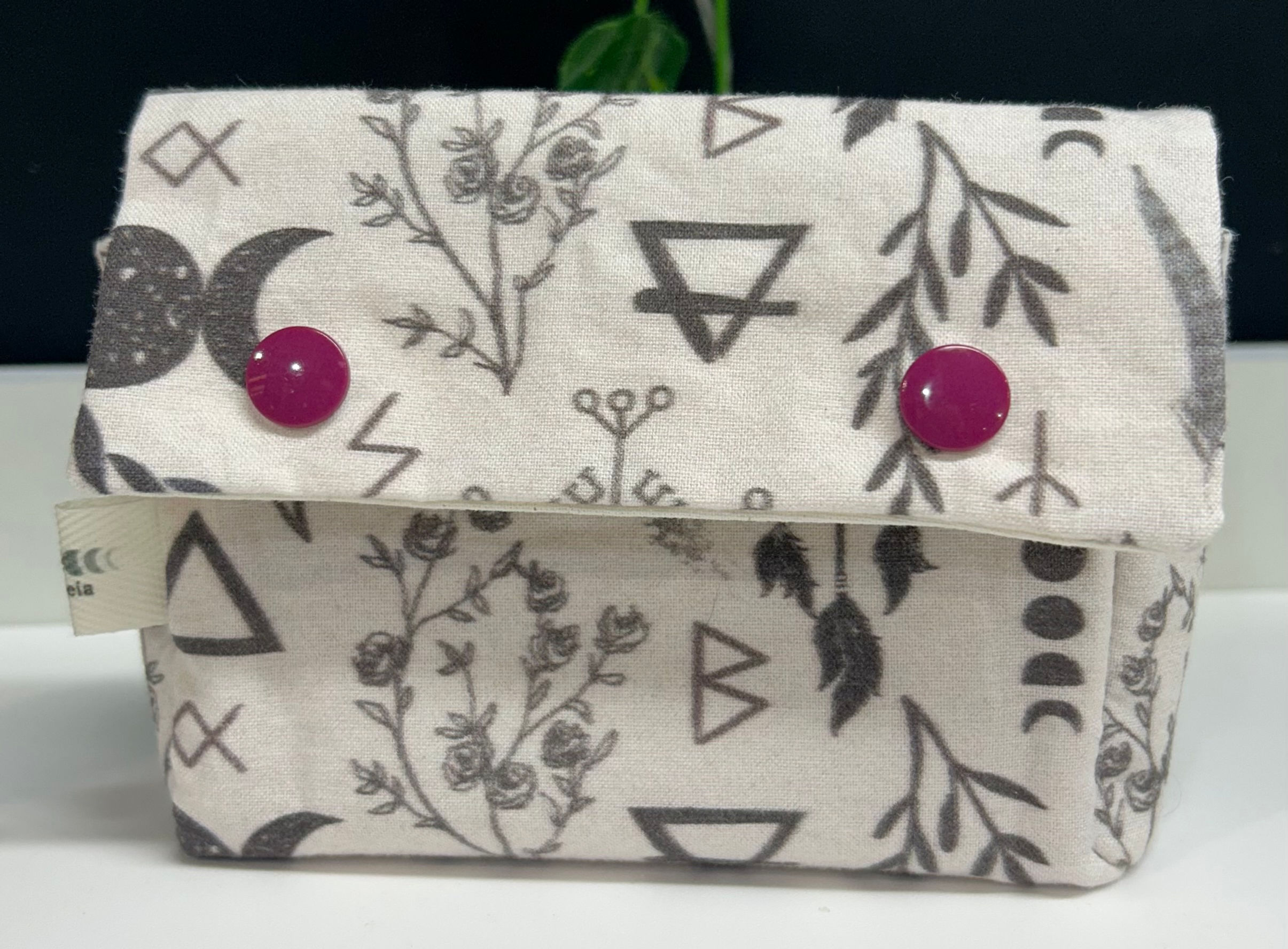 Moon Magic White Tarot Card Bag