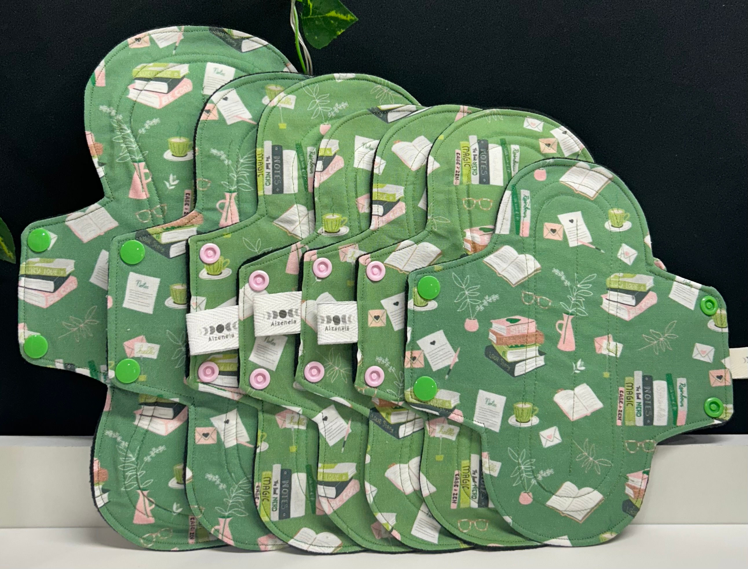 I Love Books Cloth Pad