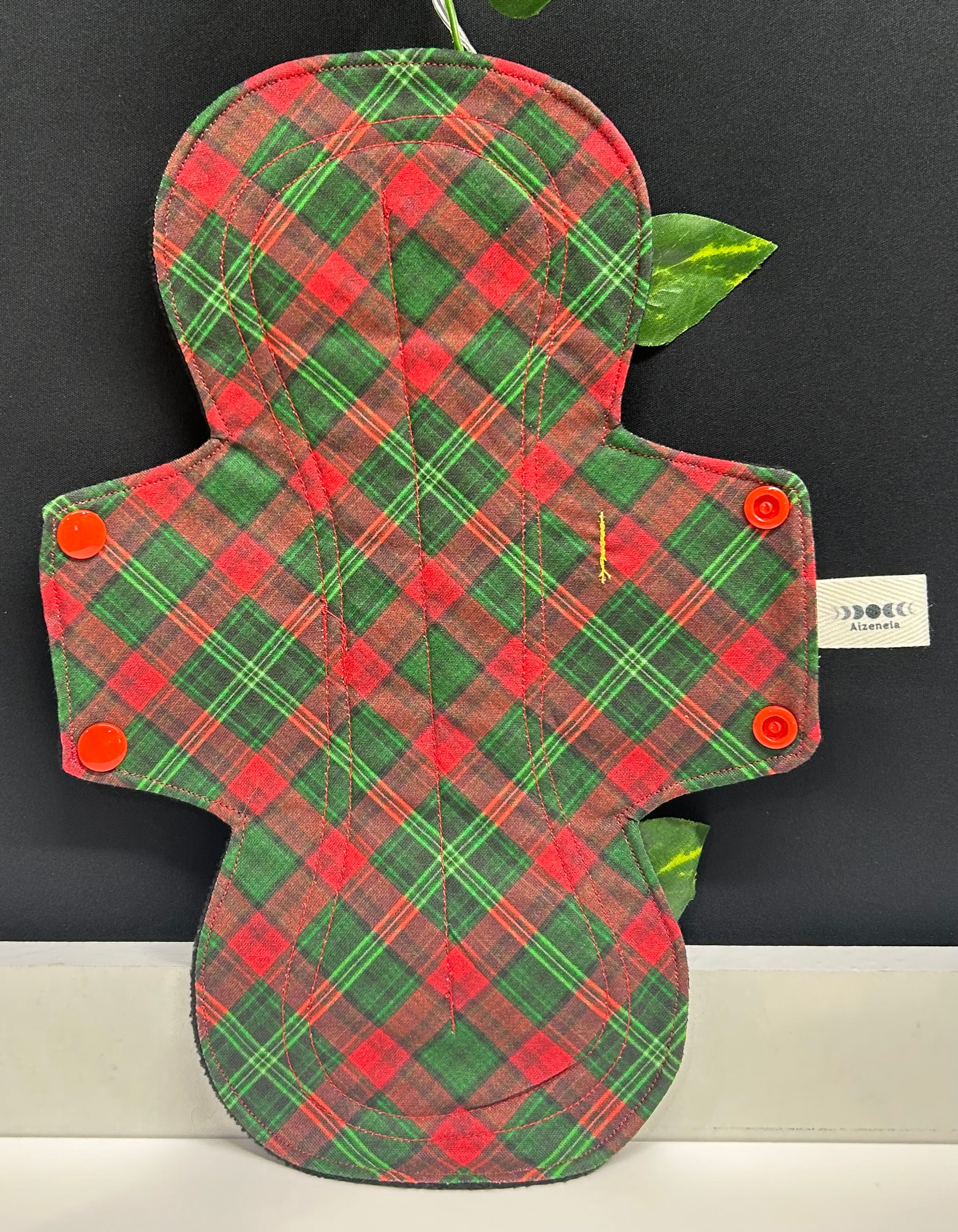 Red and Green Plaid Cloth Pad