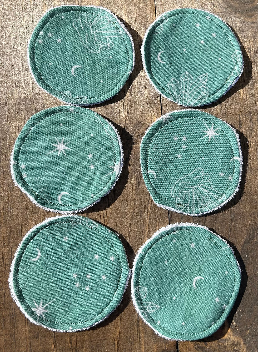 Thumbnail: Mystic Boho Green Cotton Round