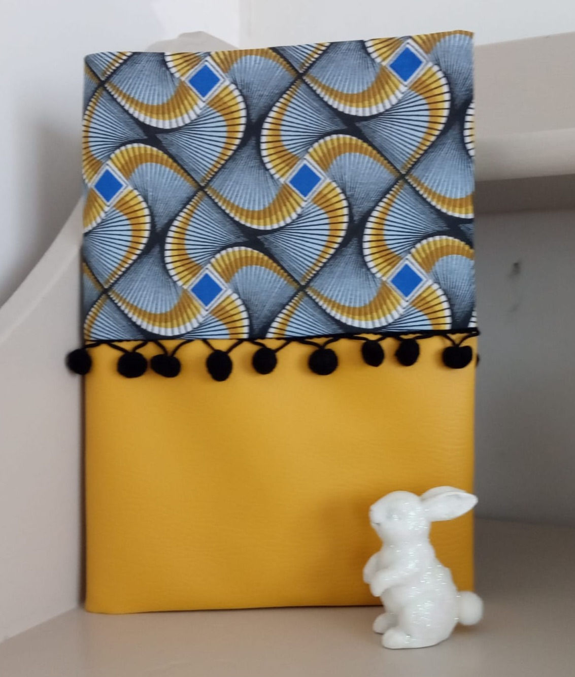 Protège carnet de santé Wax bleu