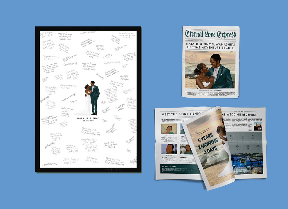 Thumbnail: Wedding Guest Book & Order of Service Bundle