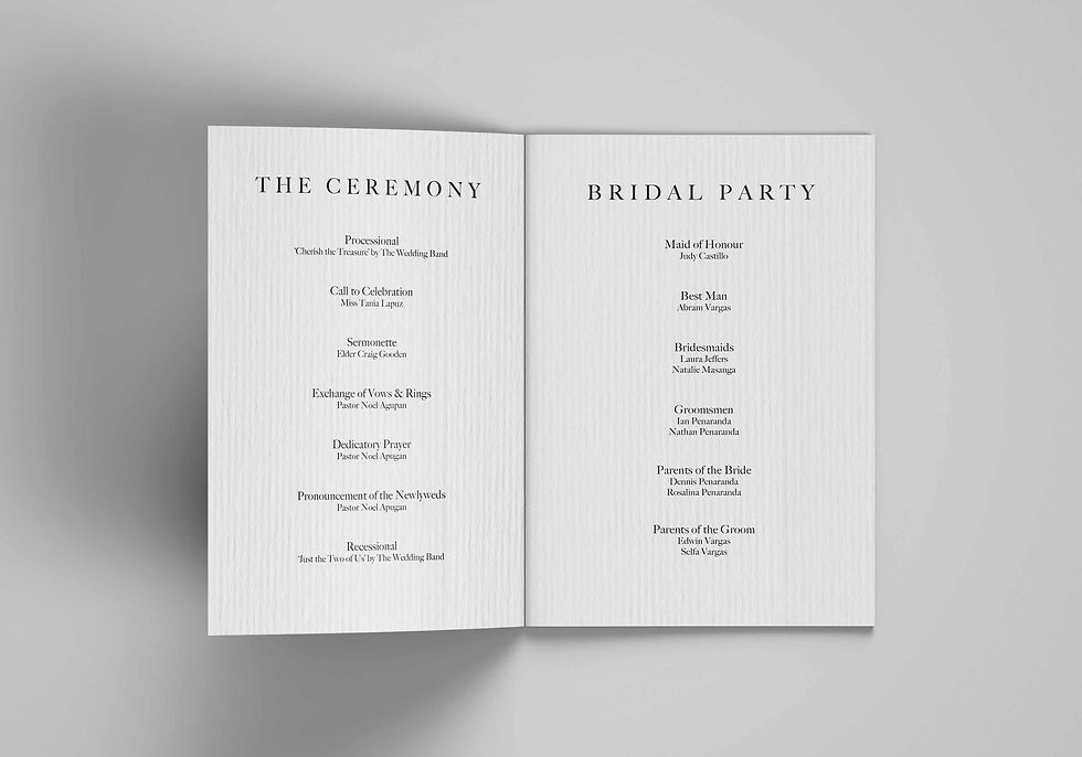 Thumbnail: Snapshot in Time Illustrated Wedding Order of Service Booklet