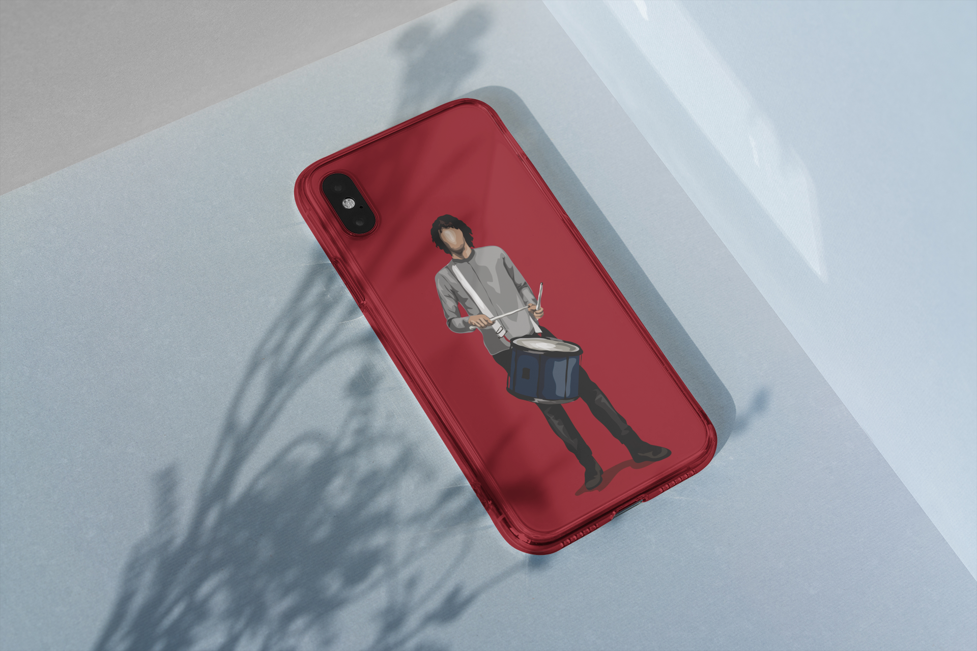 Personalised Faceless Illustrated Clear Phone Case for Him