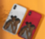 Personalised Faceless Illustrated Clear Phone Case for Couples