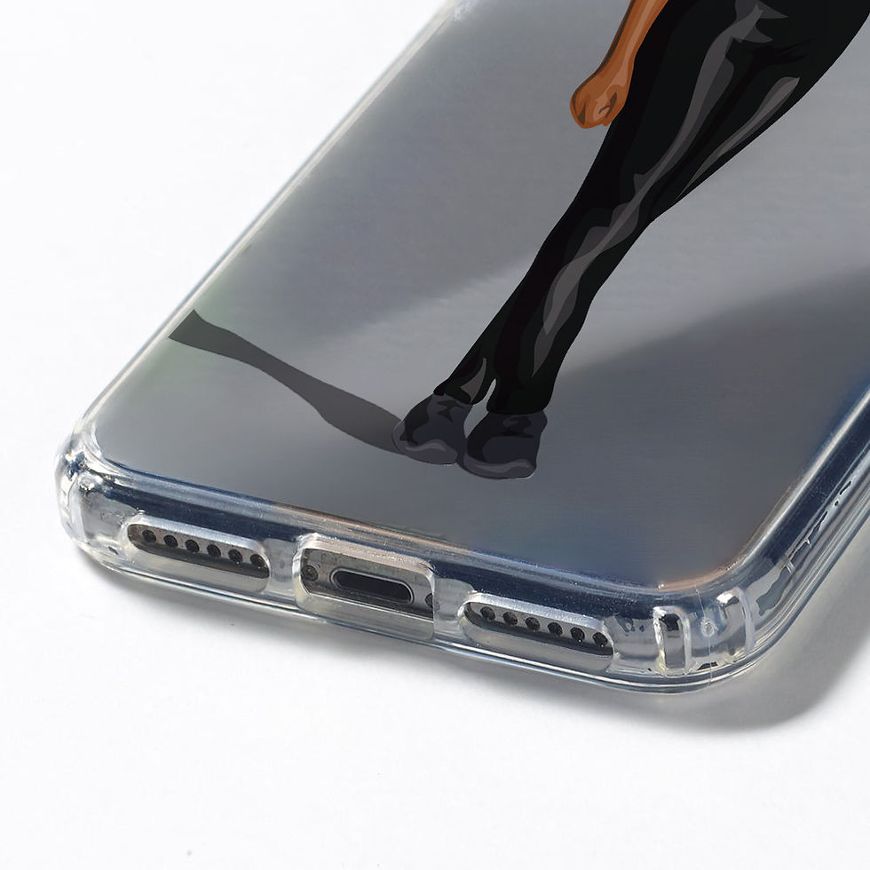 Thumbnail: Personalised Faceless Illustrated Clear Phone Case for Her