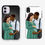 Thumbnail: Personalised Illustrated Couple Tough Phone Cases
