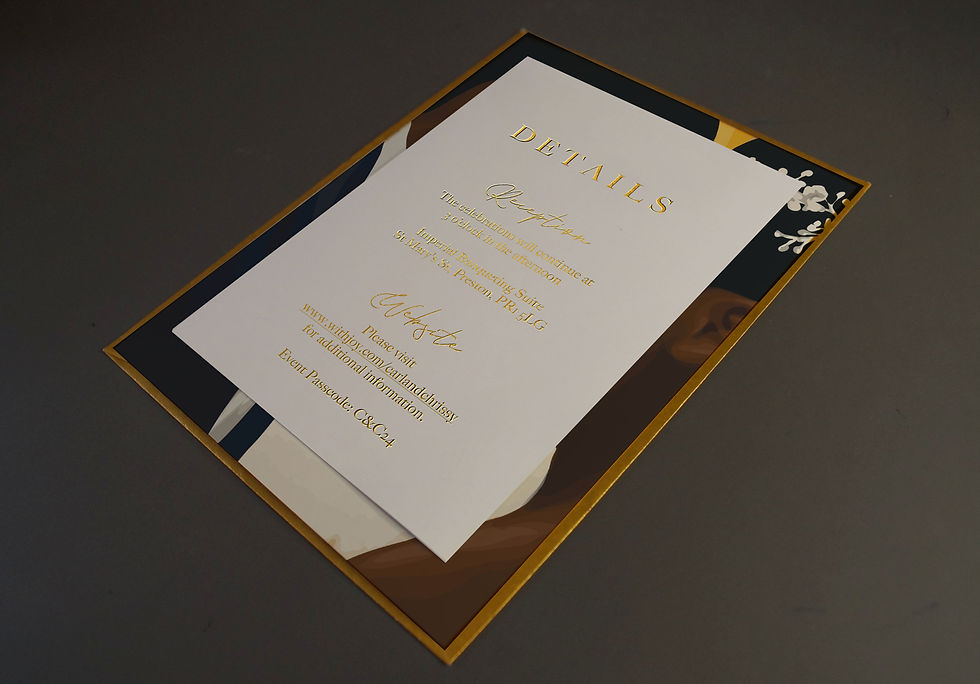 Thumbnail: Foiled Illustrated Invitation Suite - Self Assembly