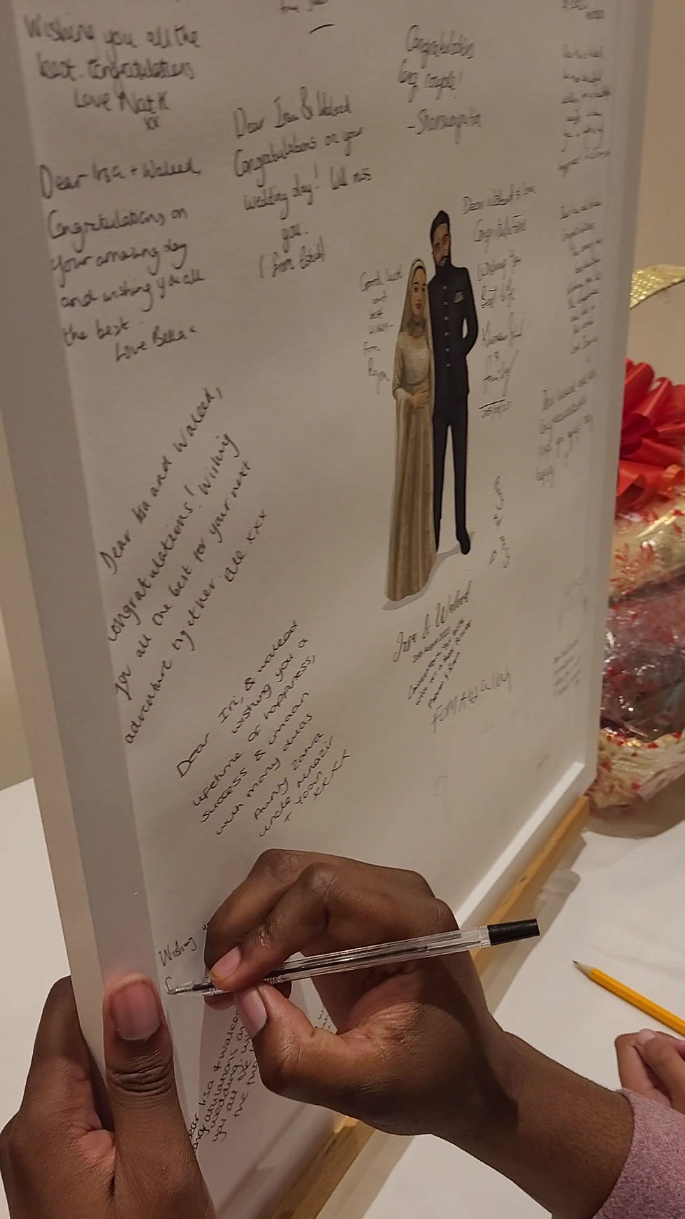 Thumbnail: Framed Wedding Guest book