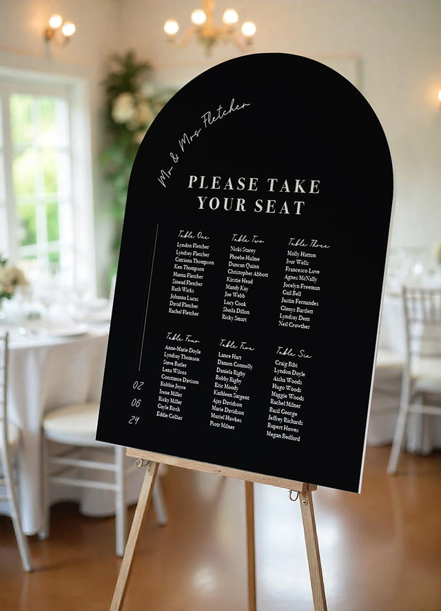 wedding stationery cost of seating plan