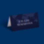 Love Is In The Air Wedding Name Place Cards blue