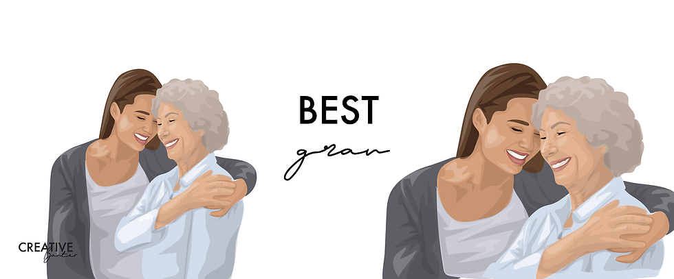 Thumbnail: Personalised Illustrated Mug for Grandma