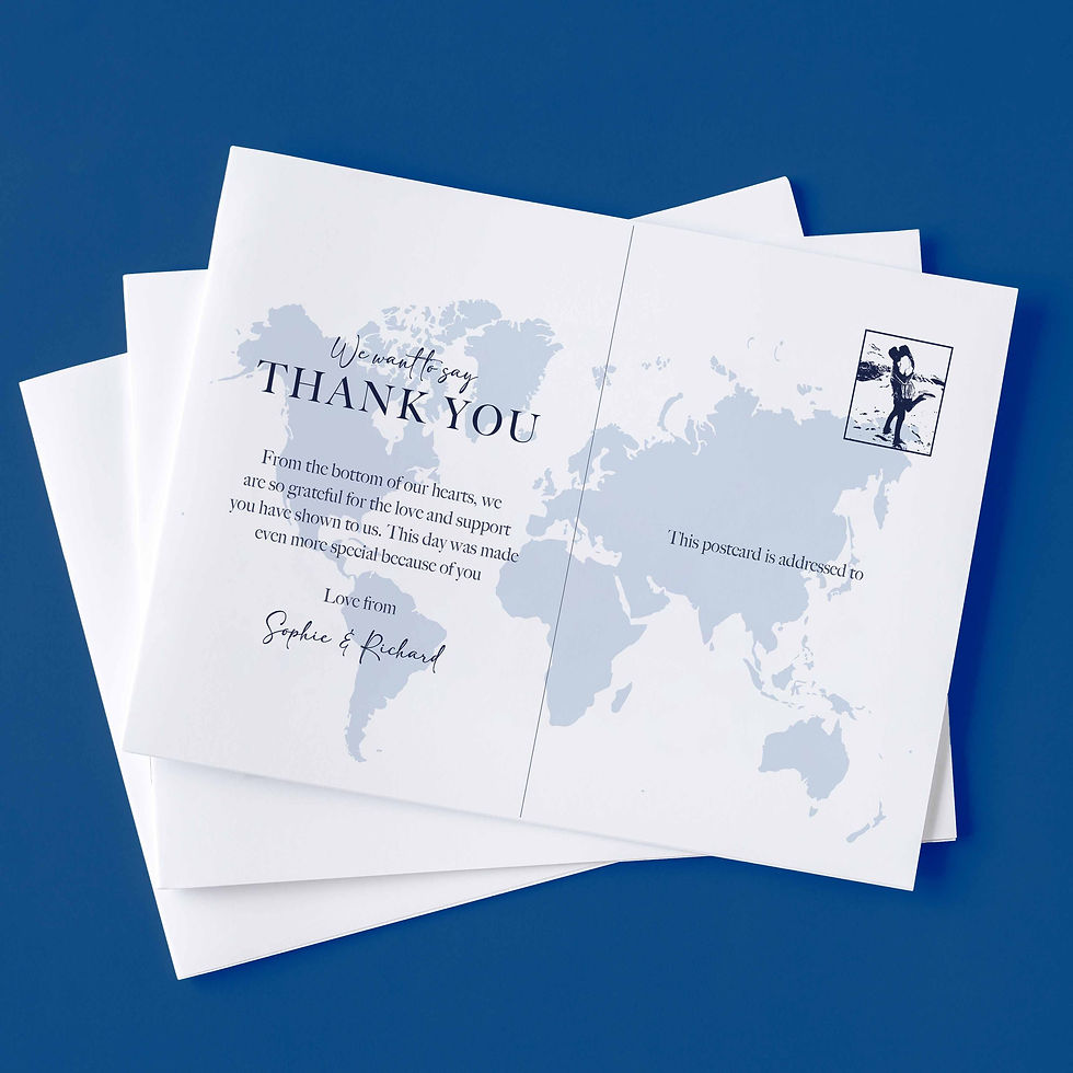 Thumbnail: Love Is In The Air Illustrated Wedding Thank You Cards