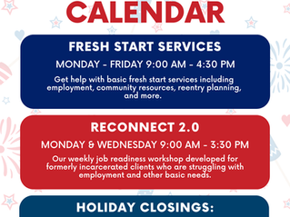 July Services & Workshops
