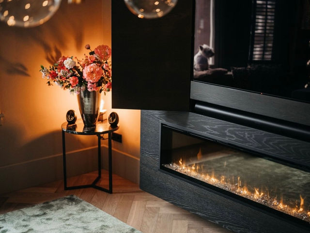 Personalize your living room with a custom-made media and fireplace wall that reflects your unique style. With its tailored design and meticulous attention to detail, this bespoke solution creates a cohesive and visually striking focal point, enhancing both the functionality and aesthetics of your space.