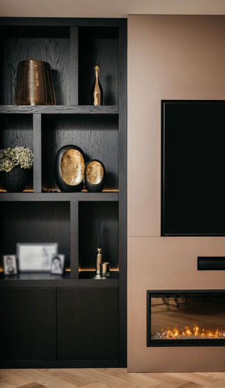 
TV Media Wall Units with Fireplace
