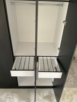 Stylish fitted wardrobe with a perfect balance of functionality and style