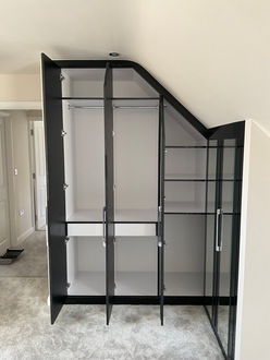 Stylish fitted wardrobe with a perfect balance of functionality and style