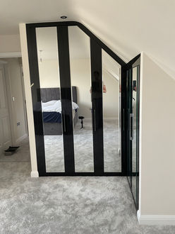 Stylish fitted wardrobe with a perfect balance of functionality and style
