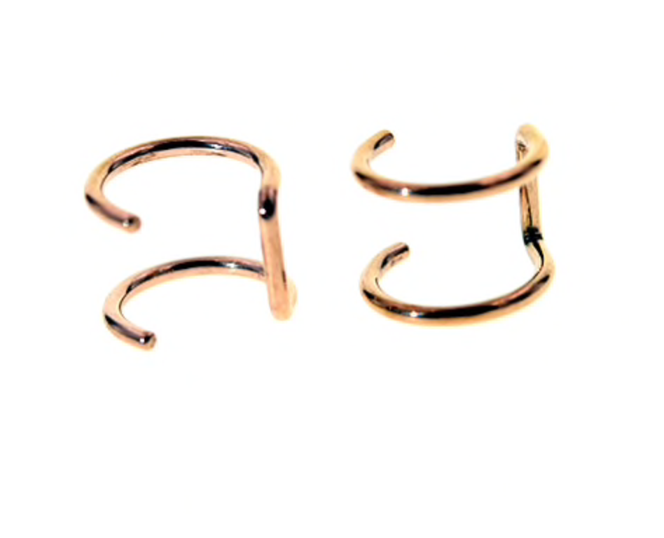 Miniatura: Set Single Double Ear Cuff Rose Gold