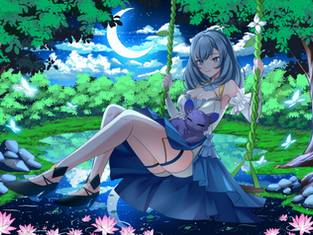 Character art with Background