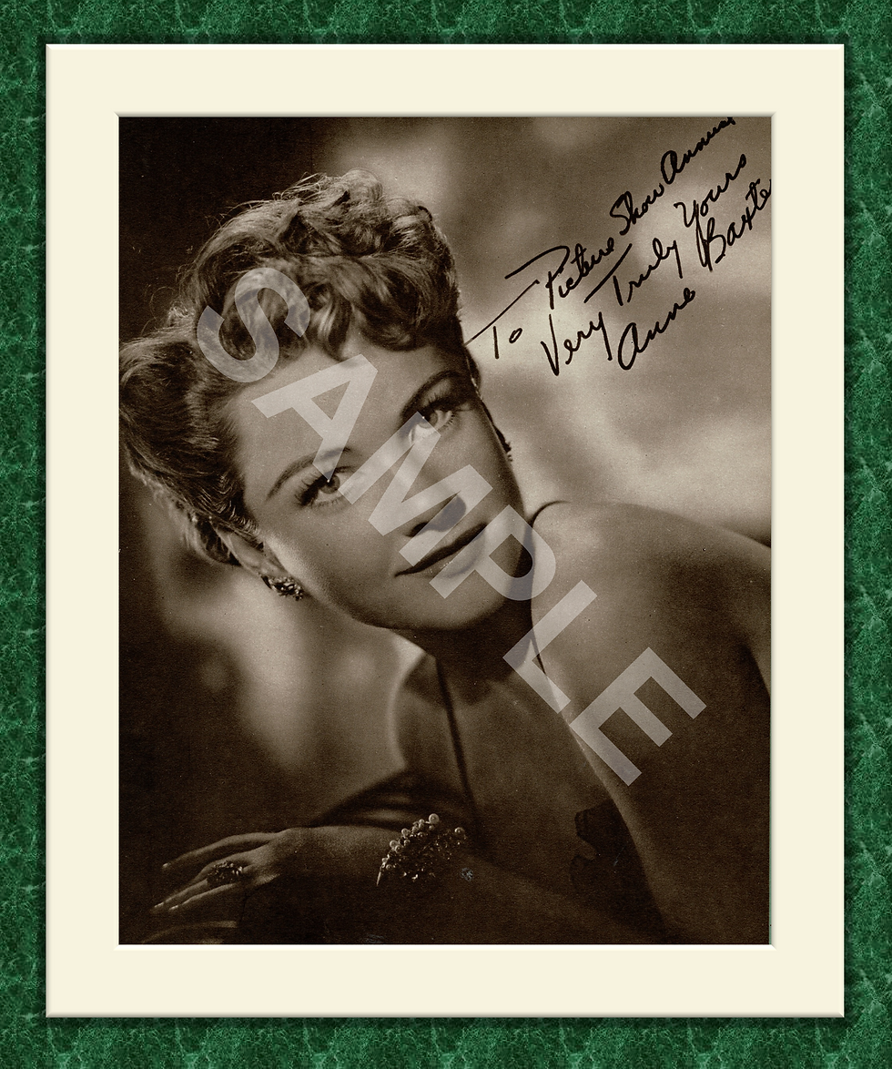 Anne Baxter Original Magazine Portrait Poster 1952