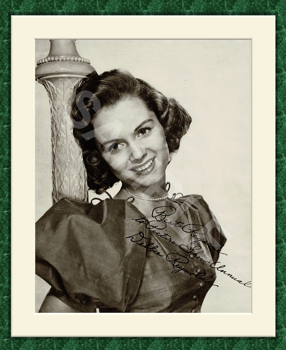 Debbie Reynolds Original Magazine Portrait Poster 1954