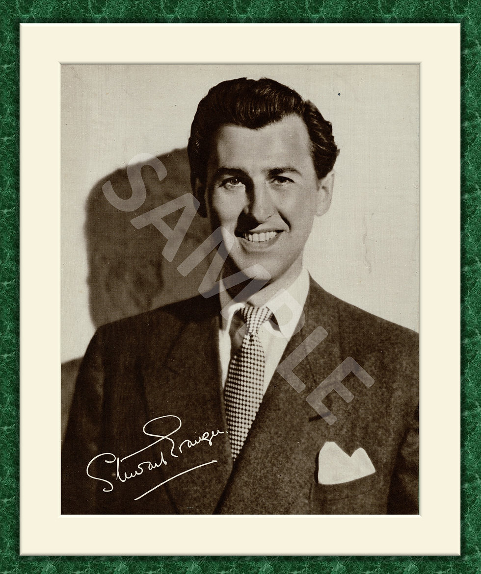Stewart Granger Original Magazine Portrait Poster 1949