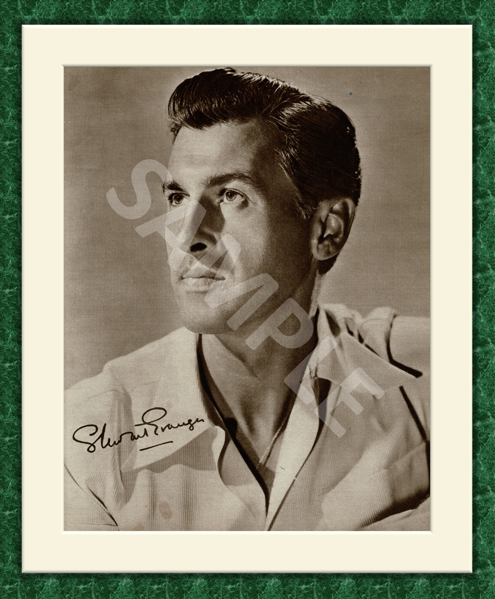 Stewart Granger Original Magazine Portrait Poster 1953