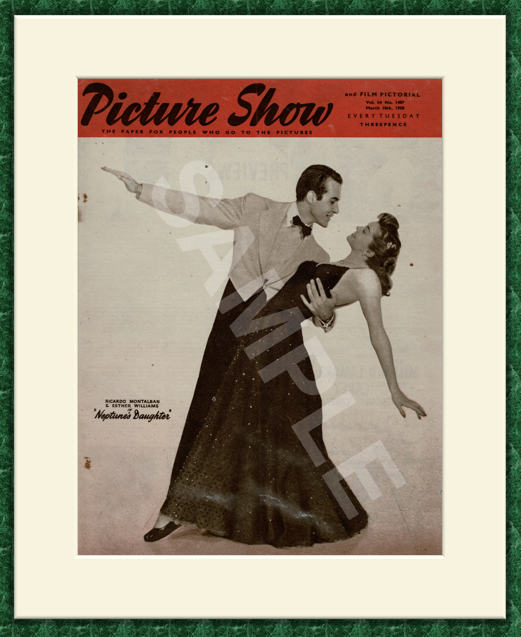 Neptune's Daughter - Picture Show Magazine Cover 1950