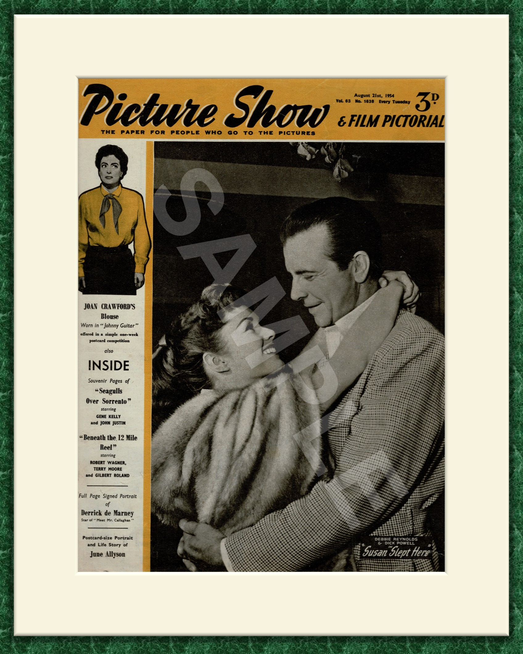 Susan Slept Here - Picture Show Magazine Cover 1954