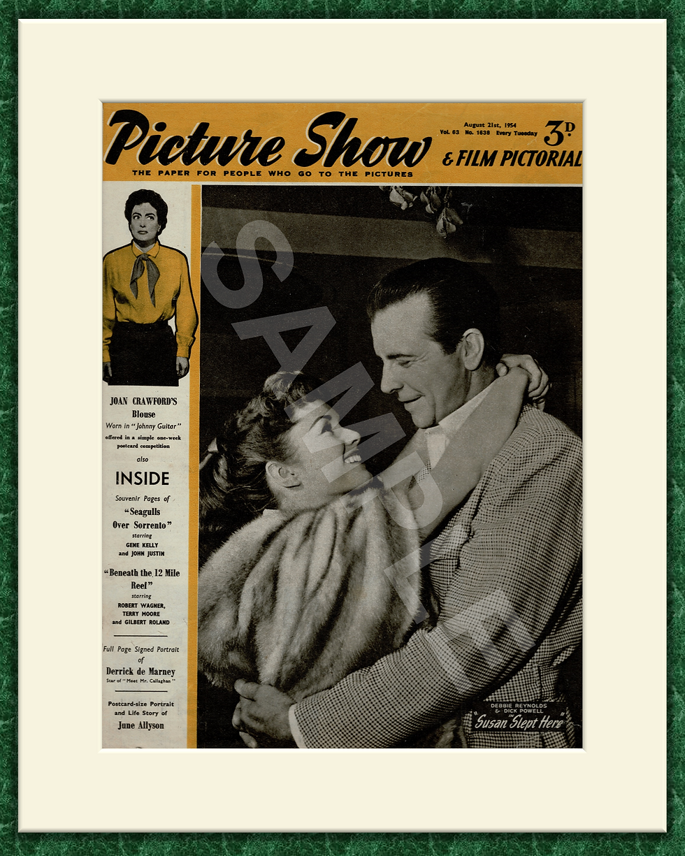 Susan Slept Here - Picture Show Magazine Cover 1954