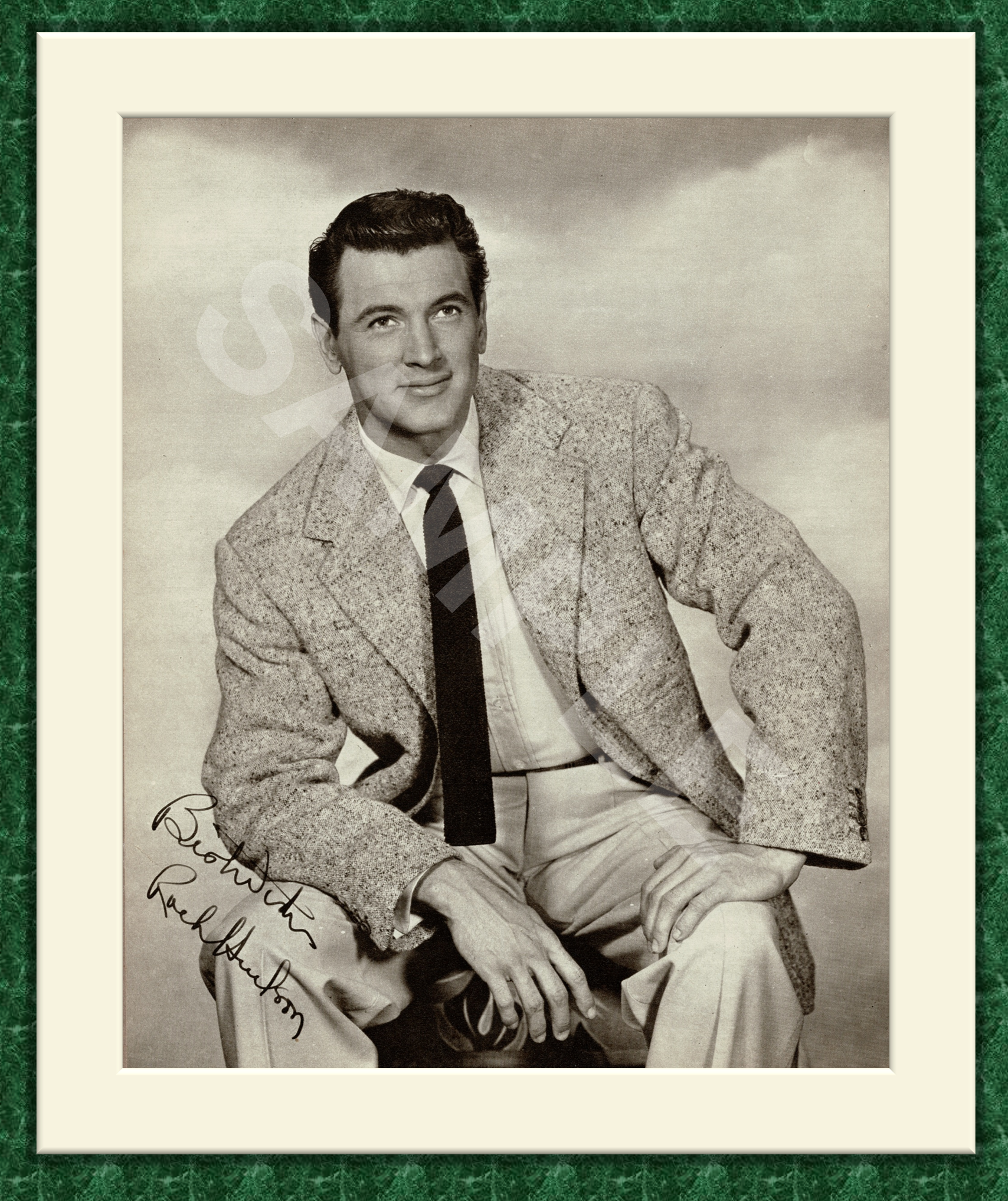 Rock Hudson Original Magazine Portrait Poster 1956