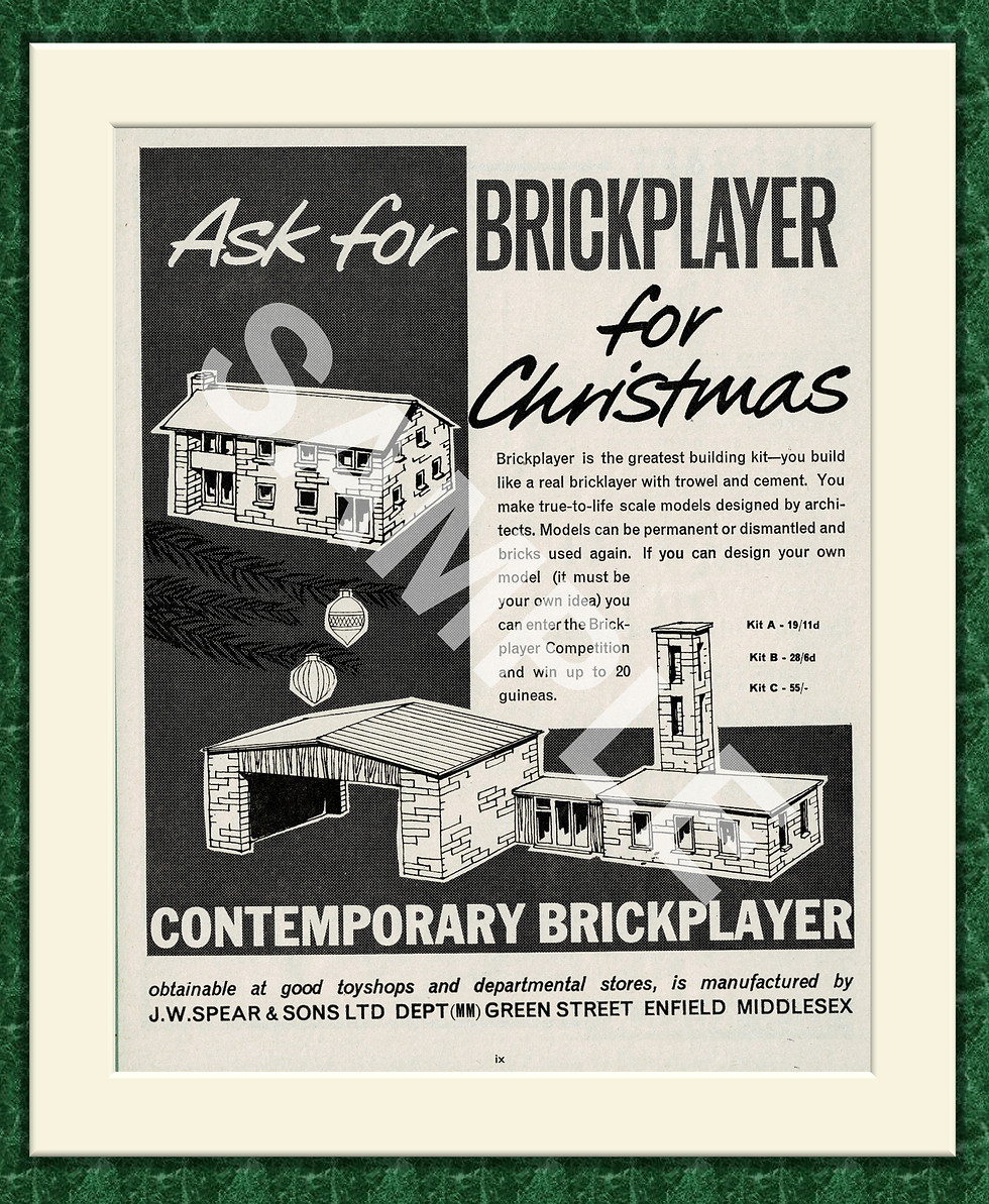 Brickplayer Toy Original Advert 1963