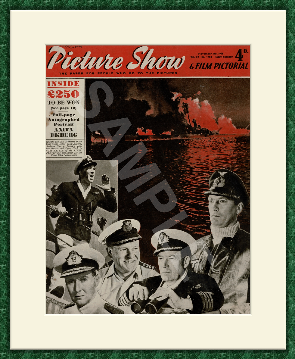The Battle of the River Plate - Picture Show Magazine Cover 1956